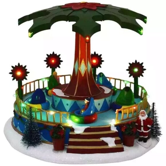 christmas village Amusement Park music motion light lemax dept 56 compatible new - Picture 1 of 6